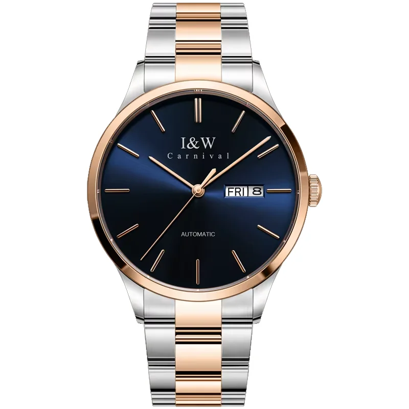 КАРНАВАЛ Роскошные автоматические часы для мужчин, высококачественные японские механические наручные часы с сапфировым стеклом, водонепроницаемые Montres Hommes
КАРНАВАЛ Роскошные автоматические часы для мужчин, высококачественные японские механические наручные часы с сапфировым стеклом, водонепроницаемые Montres Hommes