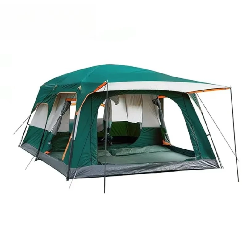 WOQI Oversized 12 Person Family Cabin Tent 2 Rooms 3 Doors Double-layer Outdoor Picnic Camping Tent
WOQI Oversized 12 Person Family Cabin Tent 2 Rooms 3 Doors Double-layer Outdoor Picnic Camping Tent