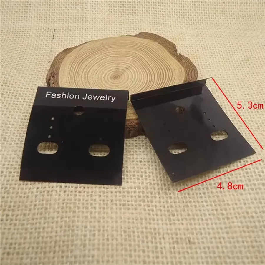 50pcs/lot Black Plastic Earrings holder packaging Item Cards Ear Stud Display Hang Cards For Fashion Jewelry Making Materials
50pcs/lot Black Plastic Earrings holder packaging Item Cards Ear Stud Display Hang Cards For Fashion Jewelry Making Materials
