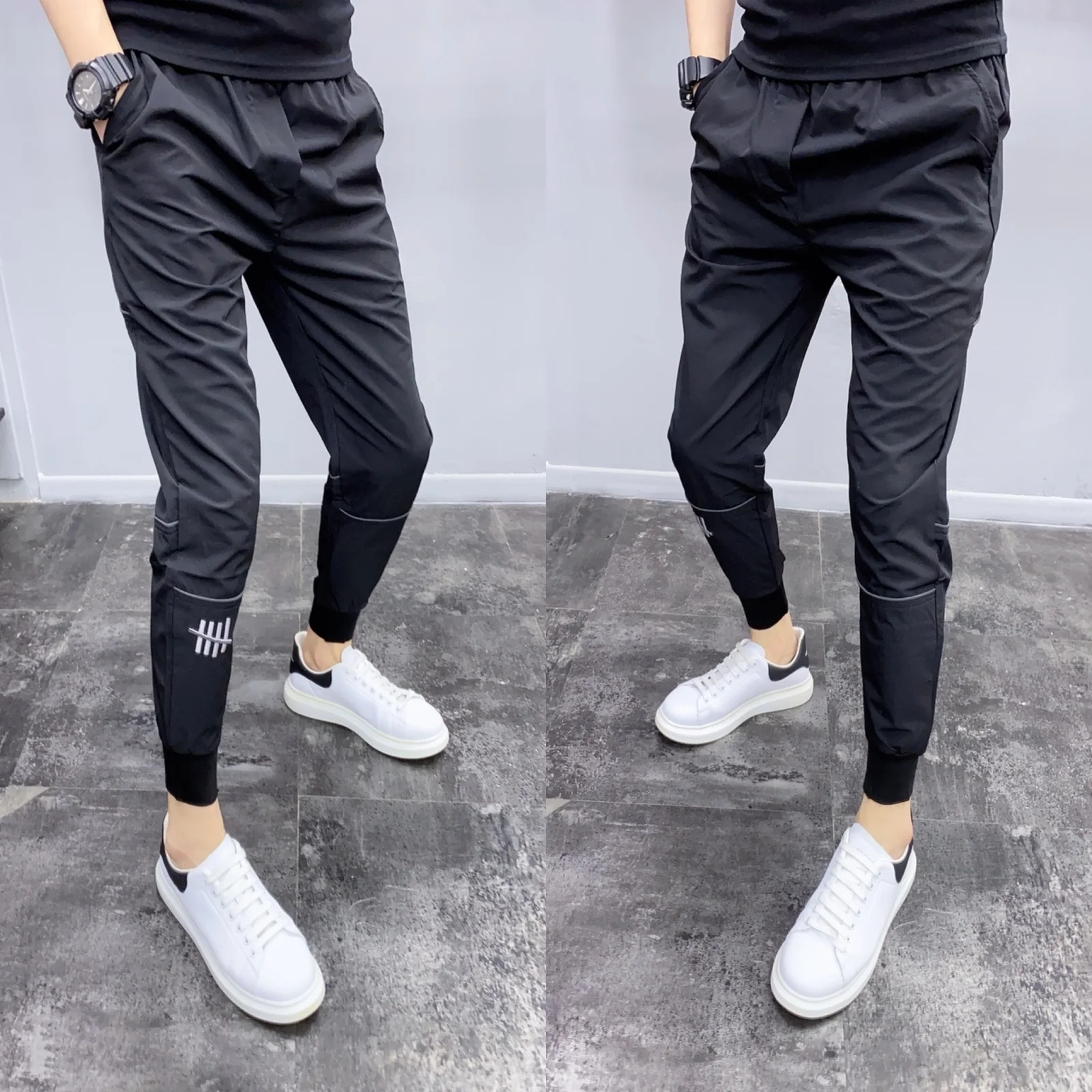 Summer Slim Fit Casual Pants Men's ular Cuffed Sports Pants Versatile Haome Skinny Pants Nine Point Trendy Men's Faion
Summer Slim Fit Casual Pants Men's ular Cuffed Sports Pants Versatile Haome Skinny Pants Nine Point Trendy Men's Faion