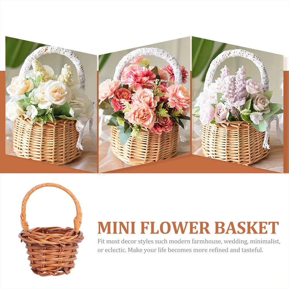 6pcs Rattan Baskets Mini Storage Shopping Wedding Decor Small LightWeight FakeFlower Basket
6pcs Rattan Baskets Mini Storage Shopping Wedding Decor Small LightWeight FakeFlower Basket