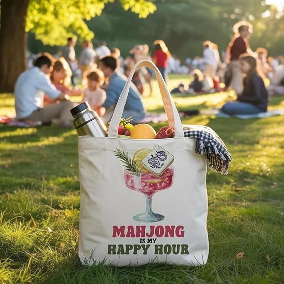 Cute Mahjong Tote Bag Versatile Canvas Shoulder Bag for Women Casual Reusable Picnic Beach Shopping Handbag Minimalist
Cute Mahjong Tote Bag Versatile Canvas Shoulder Bag for Women Casual Reusable Picnic Beach Shopping Handbag Minimalist