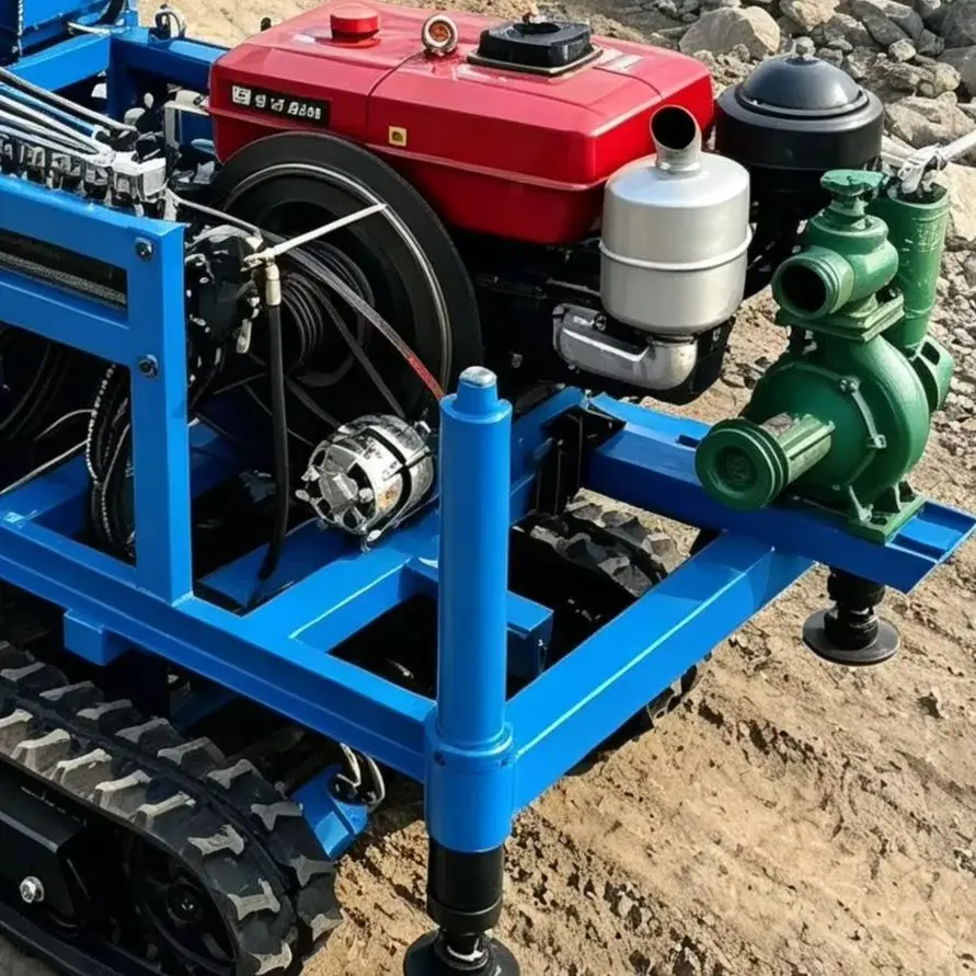 Customized 130-260m All-Terrain Crawler Water Well Drilling Rig Heavy Duty Hydraulic Portable Drilling Machine
Customized 130-260m All-Terrain Crawler Water Well Drilling Rig Heavy Duty Hydraulic Portable Drilling Machine