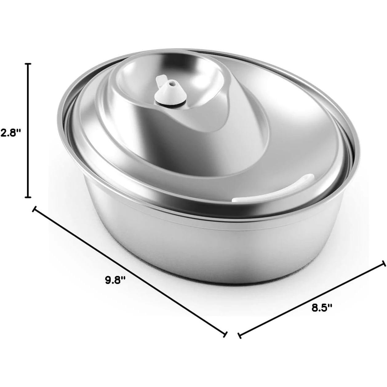 2L Stainless Steel Automatic Pet Water Dispenser Adjustable Water Fountain Bowl for Small Cats & Dogs Durable Charging Source
2L Stainless Steel Automatic Pet Water Dispenser Adjustable Water Fountain Bowl for Small Cats & Dogs Durable Charging Source