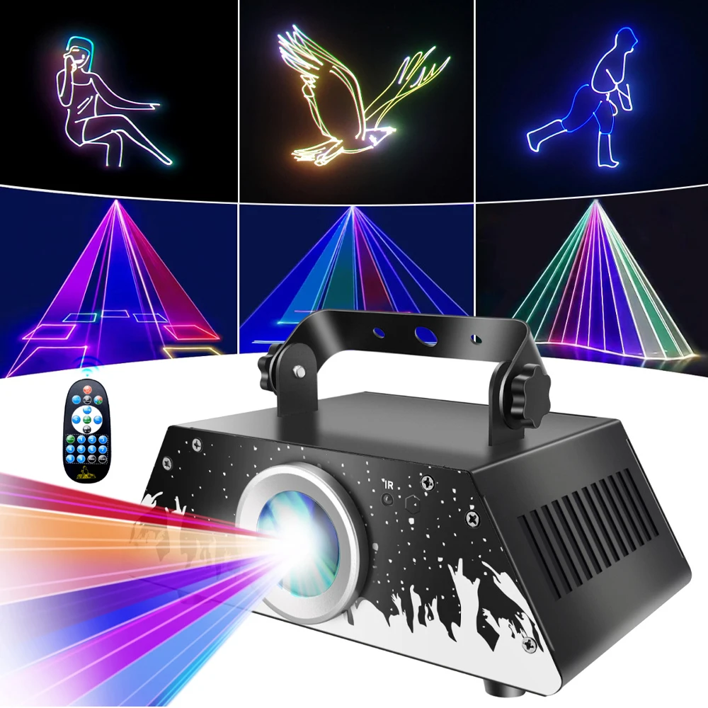 Сценический лазерный свет DJ Лазерное освещение для вечеринок DMX Control 3D Анимационный лазерный проектор с пультом дистанционного управления для диско-клуба Свадебное шоу
Сценический лазерный свет DJ Лазерное освещение для вечеринок DMX Control 3D Анимационный лазерный проектор с пультом дистанционного управления для диско-клуба Свадебное шоу
