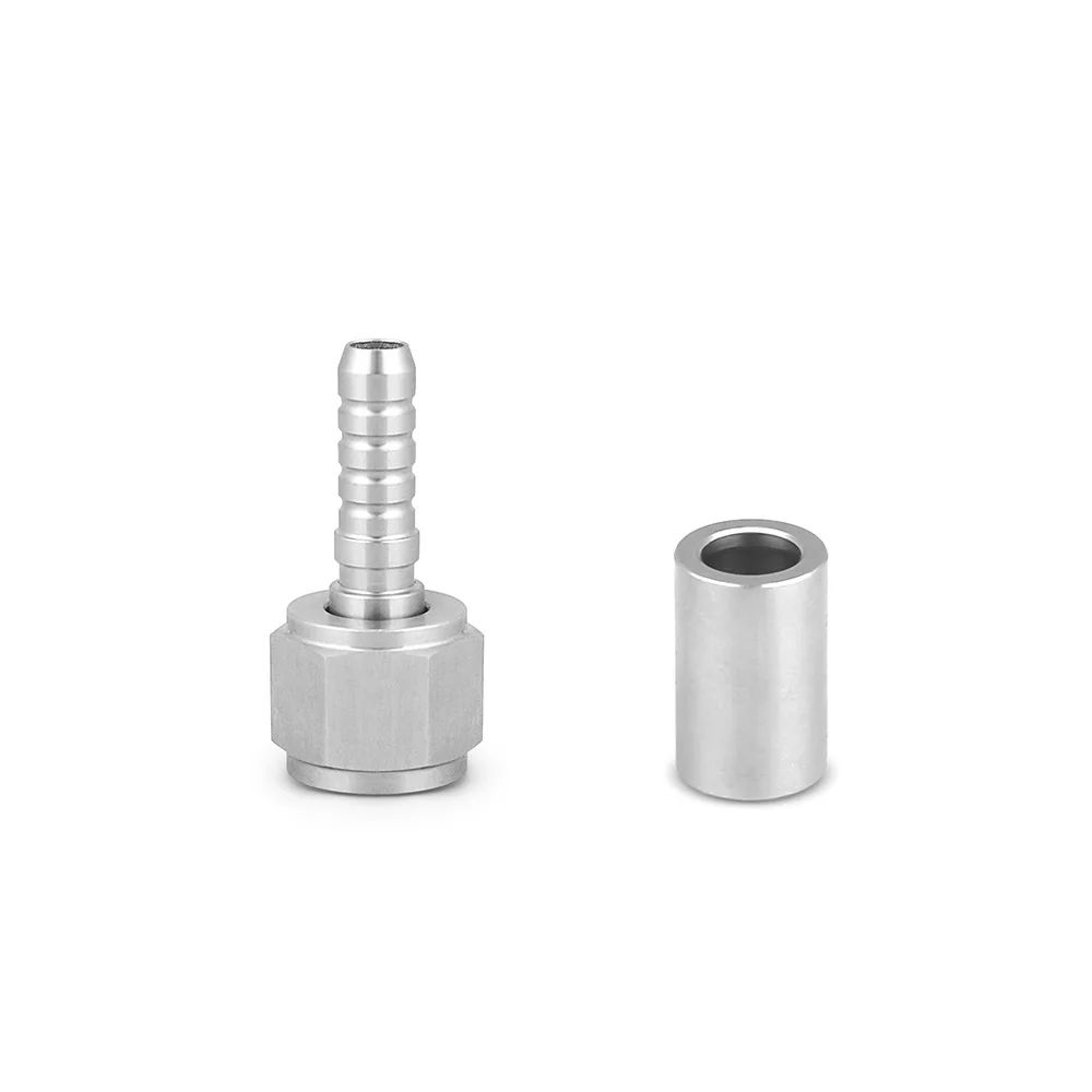 For Hydraulic Hose Pipe Fittings 0/45/90 Degree Hose connectors AN6 Crimp Fittings
For Hydraulic Hose Pipe Fittings 0/45/90 Degree Hose connectors AN6 Crimp Fittings