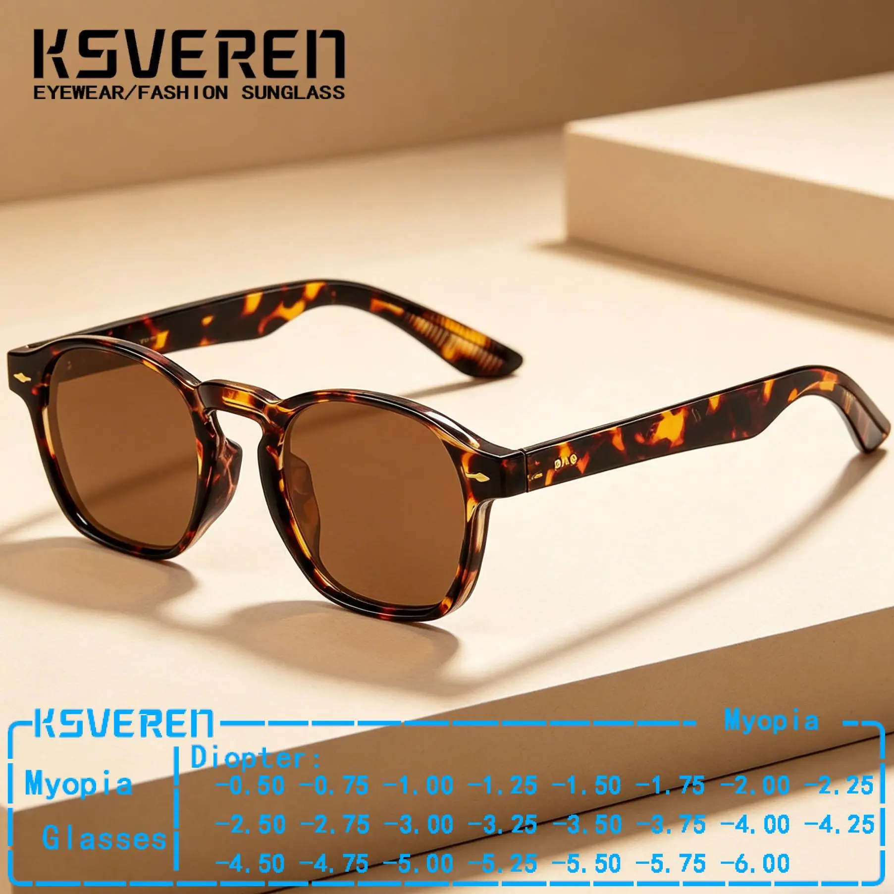 Designer Square Tinted Myopia Sunglasses Men Women Outdoor Prescription Shade Driving Nearsighted Eyewear Negative Diopter
Designer Square Tinted Myopia Sunglasses Men Women Outdoor Prescription Shade Driving Nearsighted Eyewear Negative Diopter