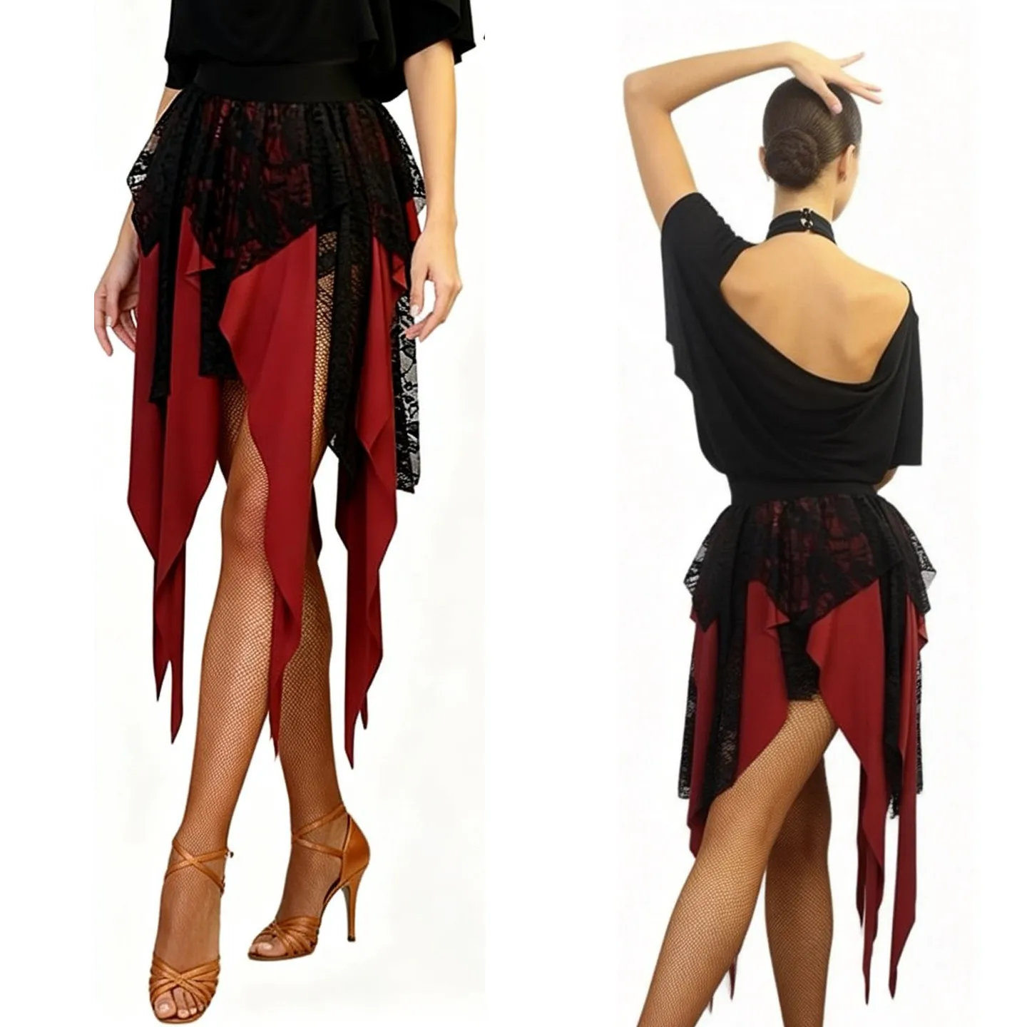 Женская асимметричная кружевная черно-красная юбка для латиноамериканских танцев, тренировочная одежда для взрослых, для чачи, сальсы, самбы, DQL12381
Женская асимметричная кружевная черно-красная юбка для латиноамериканских танцев, тренировочная одежда для взрослых, для чачи, сальсы, самбы, DQL12381