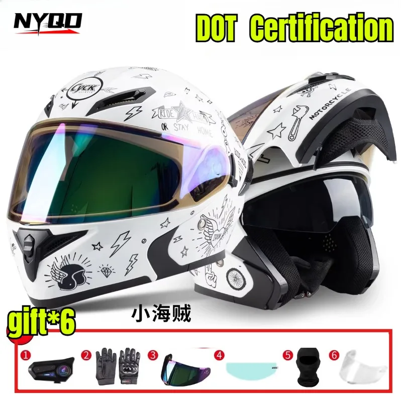 3C DOT Certified Flip Up Motorcycle Helmet All Season Full Face Warm Winter Universal Riding Safety 헬멧반모
3C DOT Certified Flip Up Motorcycle Helmet All Season Full Face Warm Winter Universal Riding Safety 헬멧반모