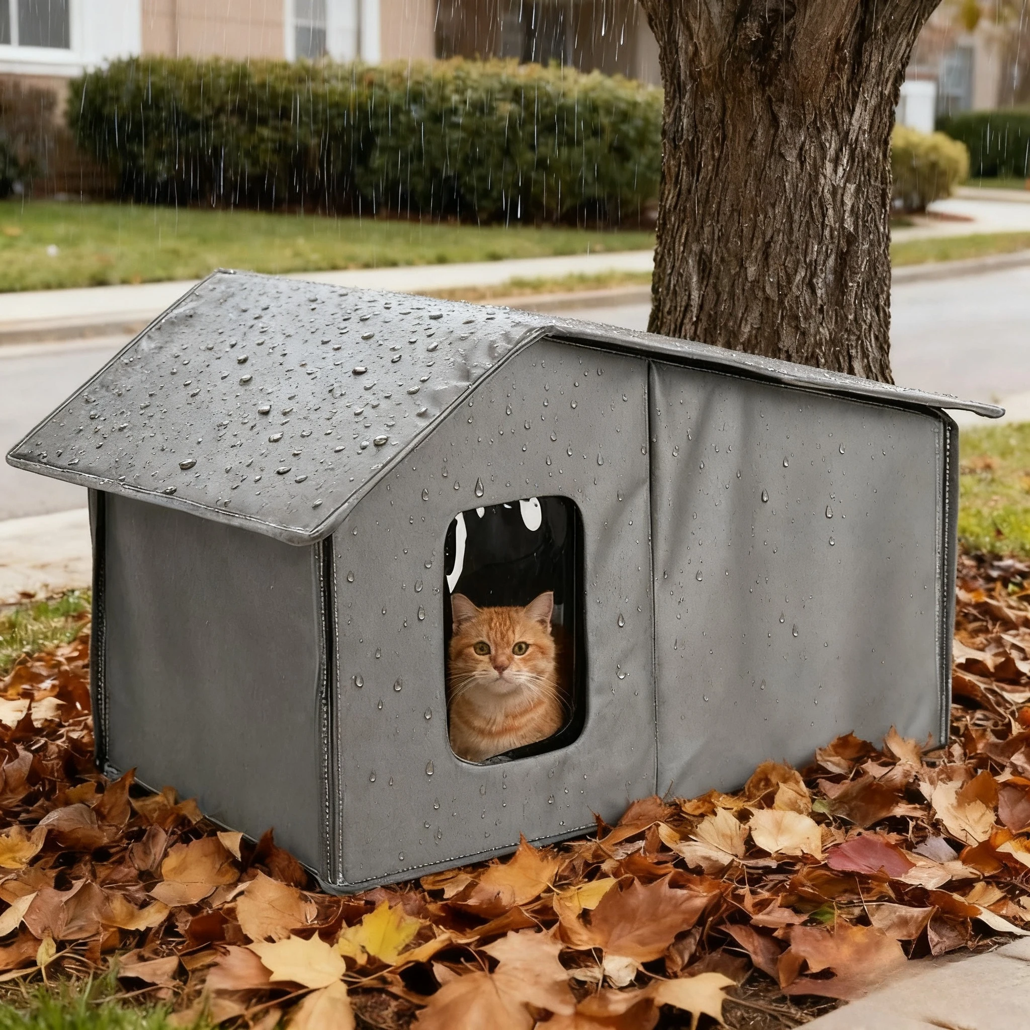 Portable Foldable Outdoor Cat House Waterproof Winter Warm Shelter Detachable Roof Pet Bed for Stray Cats Small Dogs Travel Use
Portable Foldable Outdoor Cat House Waterproof Winter Warm Shelter Detachable Roof Pet Bed for Stray Cats Small Dogs Travel Use