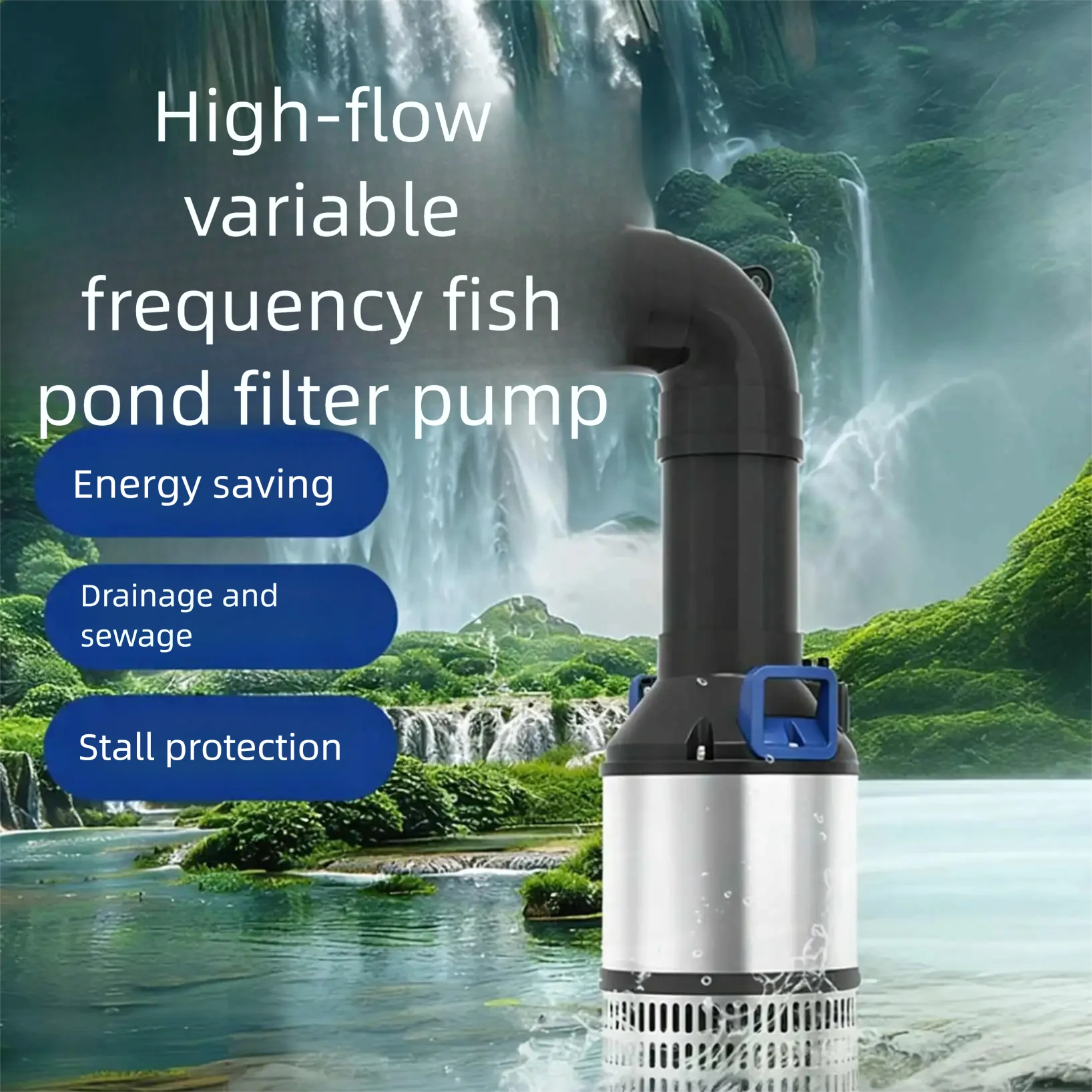 Inverter Submersible Pump CEF-16000/22000/26000/30000A, Fish Pond Circulating Water Pump Adjustable Frequency Water Pump
Inverter Submersible Pump CEF-16000/22000/26000/30000A, Fish Pond Circulating Water Pump Adjustable Frequency Water Pump