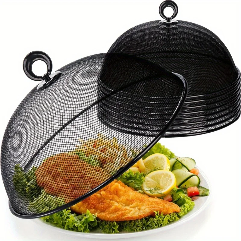 5-Piece Black Metal Mesh Food Cover - Durable Outdoor Picnic and BBQ Tent with Vents to Protect Food from Insects and the Environment, Suitable for Camping, Garden Parties and Tabletop Use, Picnic Accessories, Insect Resistance, Plant Seed Protector
5-Piece Black Metal Mesh Food Cover - Durable Outdoor Picnic and BBQ Tent with Vents to Protect Food from Insects and the Environment, Suitable for Camping, Garden Parties and Tabletop Use, Picnic Accessories, Insect Resistance, Plant Seed Protector