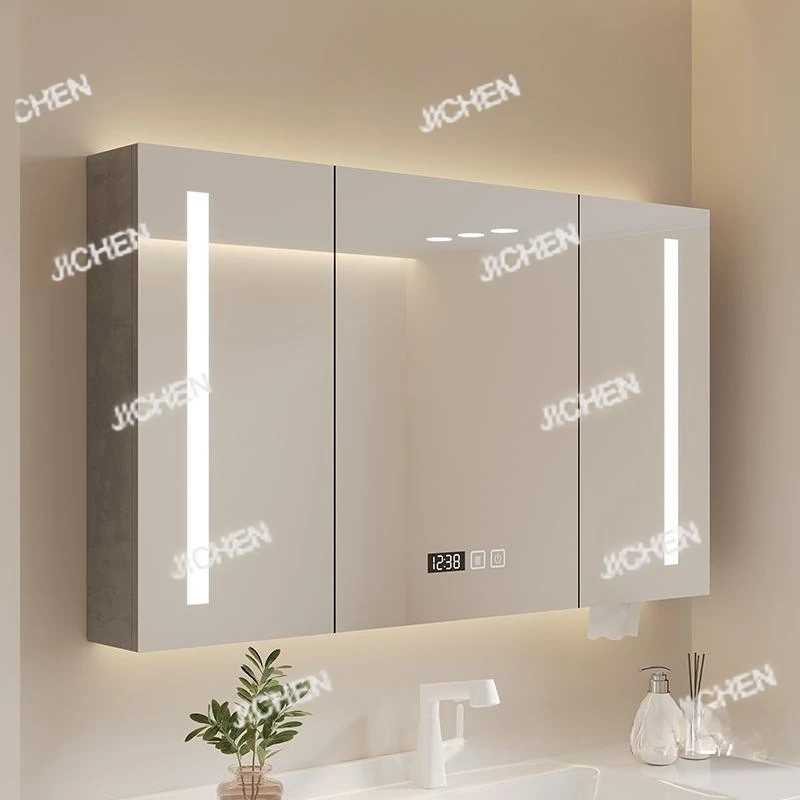 Intelligent Separate Mirror Cabinet, Bathroom Wall-mounted Rack, Solid Wood Bathroom Locker, Makeup Mirror, Lamp Storage Rack
Intelligent Separate Mirror Cabinet, Bathroom Wall-mounted Rack, Solid Wood Bathroom Locker, Makeup Mirror, Lamp Storage Rack