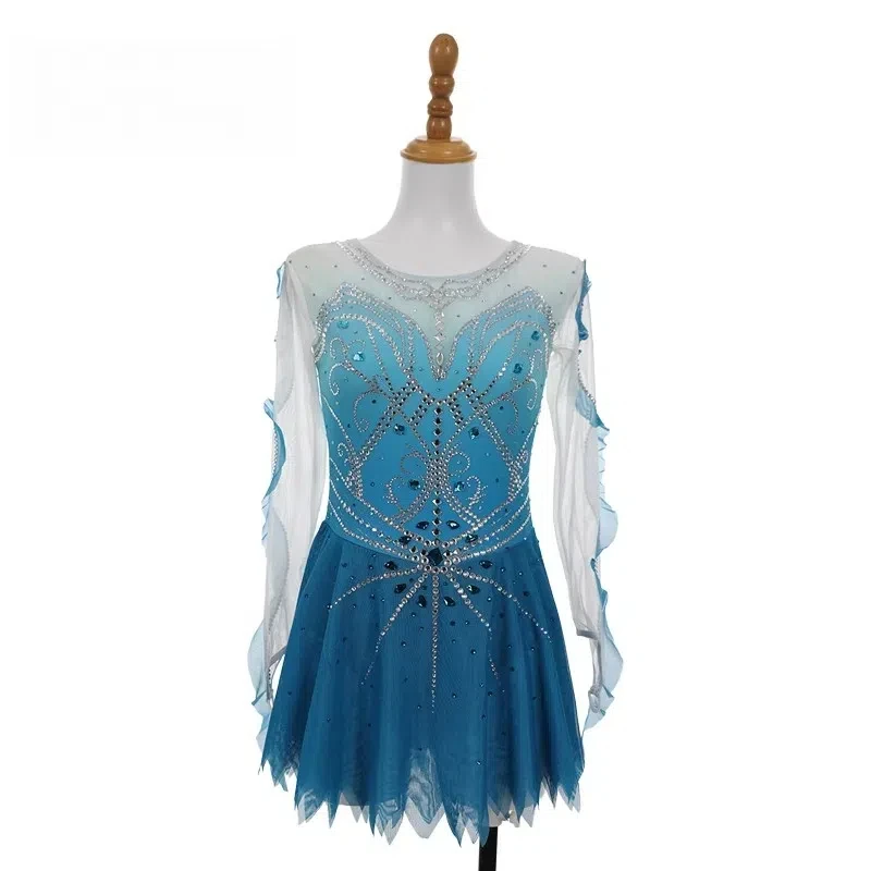 Women's Children's Figure Skating Gymnastics Dress Lyrical Dancewear Sequins Figure Skating One-piece Competition Costume
Women's Children's Figure Skating Gymnastics Dress Lyrical Dancewear Sequins Figure Skating One-piece Competition Costume