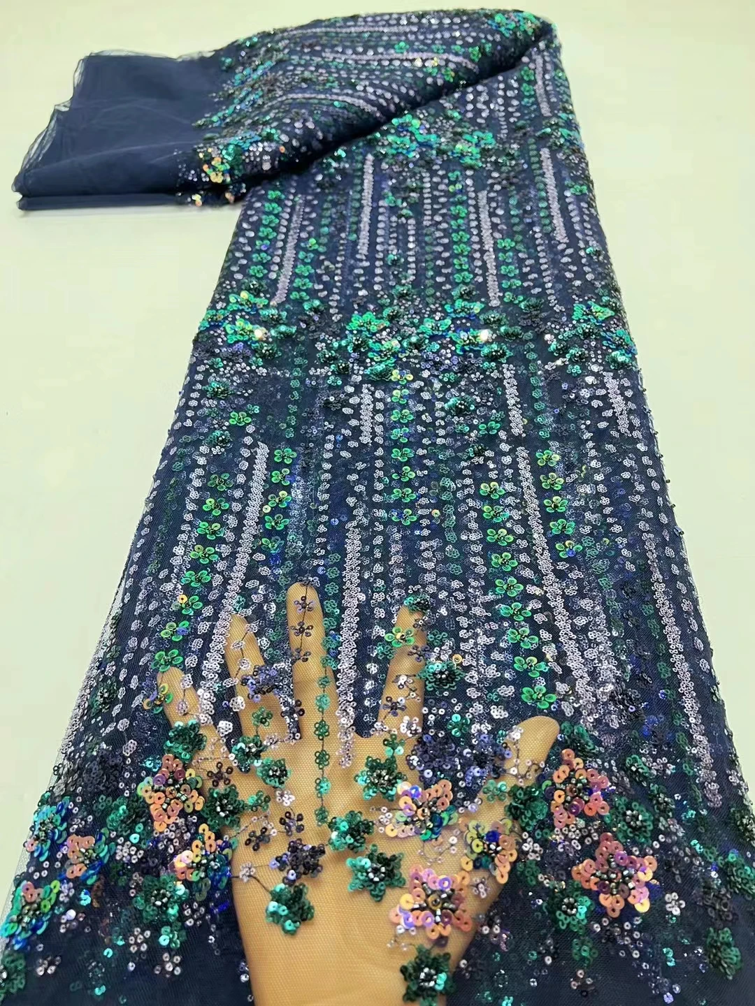 African Sequins Lace Fabric 2023 High Quality Embroidery Nigerian French Tulle Lace Material For Wedding Dress HX
African Sequins Lace Fabric 2023 High Quality Embroidery Nigerian French Tulle Lace Material For Wedding Dress HX