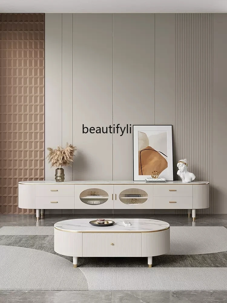 Light Luxury Stone Plate Coffee Table TV Cabinet Combination Small Apartment White Living Room Paint Locker
Light Luxury Stone Plate Coffee Table TV Cabinet Combination Small Apartment White Living Room Paint Locker