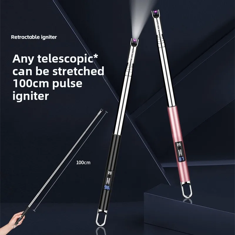 Удлиненный растягивающийся интеллектуальный зарядный дисплей, импульсный перезаряжаемый воспламенитель, телескопический около 100 см, со светодиодной подсветкой
Удлиненный растягивающийся интеллектуальный зарядный дисплей, импульсный перезаряжаемый воспламенитель, телескопический около 100 см, со светодиодной подсветкой