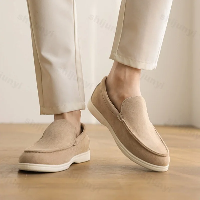 Men Flat Loafers 2026 Frosted Suede Flat Shoes Comfortable Non Slip Fashion Loafers Lightweight Trendy Outdoor Casual Shoes New
Men Flat Loafers 2026 Frosted Suede Flat Shoes Comfortable Non Slip Fashion Loafers Lightweight Trendy Outdoor Casual Shoes New