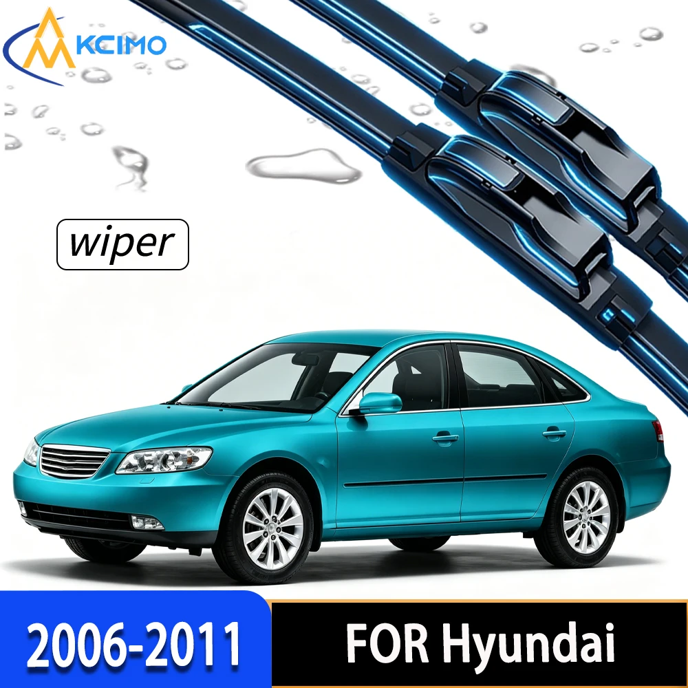 High-Strength Front Windscreen Wiper Blades with All-Weather Rubber, Direct Fit for Hyundai Grandeur TG 2006-2011
High-Strength Front Windscreen Wiper Blades with All-Weather Rubber, Direct Fit for Hyundai Grandeur TG 2006-2011