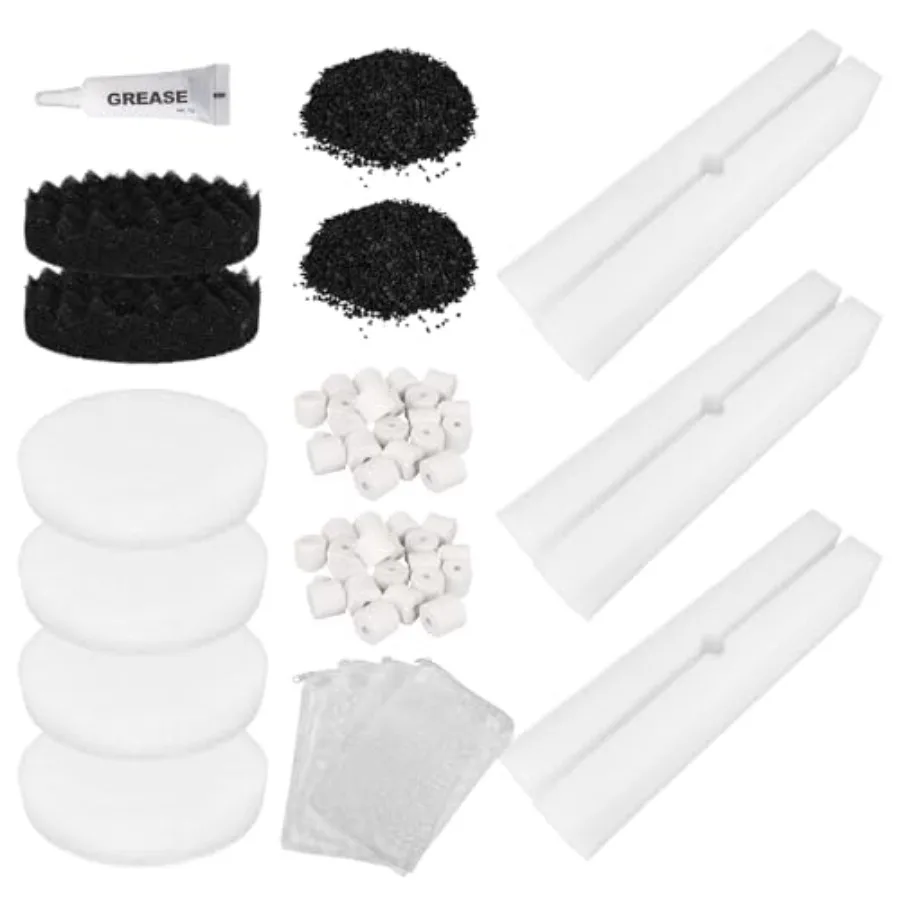 21pcs Aquarium Filter Media Kits for Fluval FX4/FX5/FX6 Canister Filters, Include Bio-Sponge Blocks, Sponge Pads, Ceramic Rings
21pcs Aquarium Filter Media Kits for Fluval FX4/FX5/FX6 Canister Filters, Include Bio-Sponge Blocks, Sponge Pads, Ceramic Rings