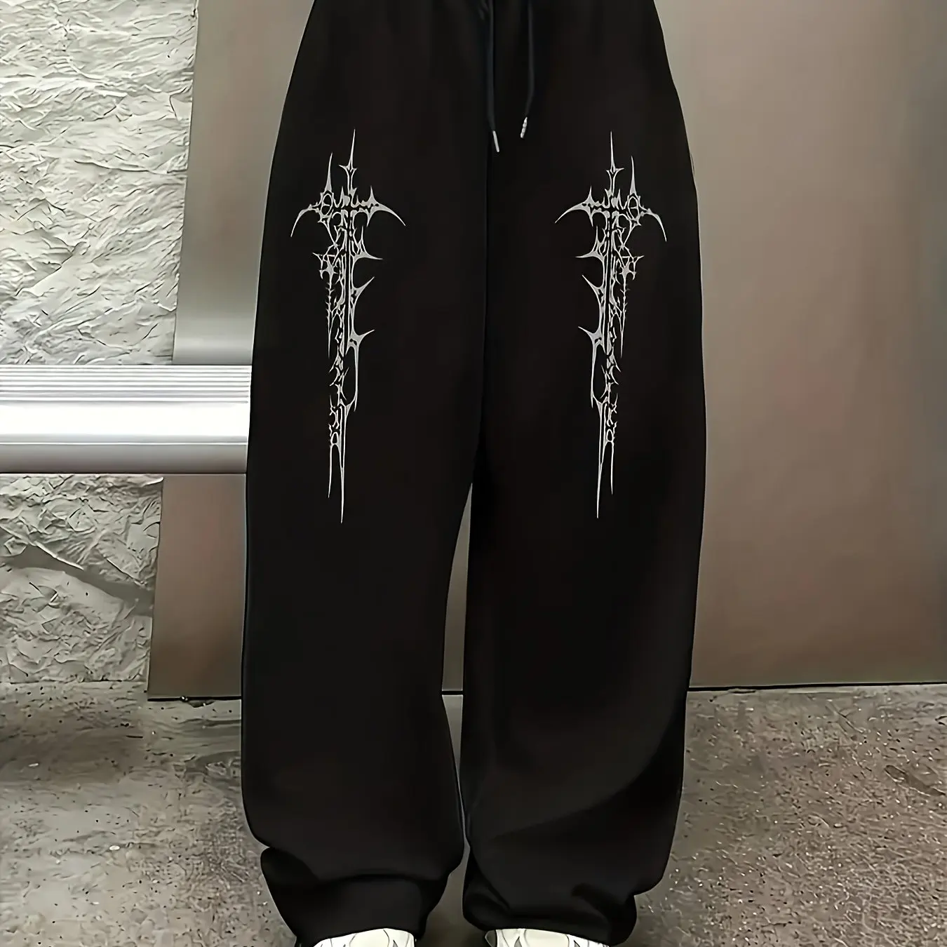 Women'S Casual Wide-Leg Pants with Pockets, Solid Color and Versatile Retro Print, Suitable for Autumn and Winter, Warm Lining
Women'S Casual Wide-Leg Pants with Pockets, Solid Color and Versatile Retro Print, Suitable for Autumn and Winter, Warm Lining