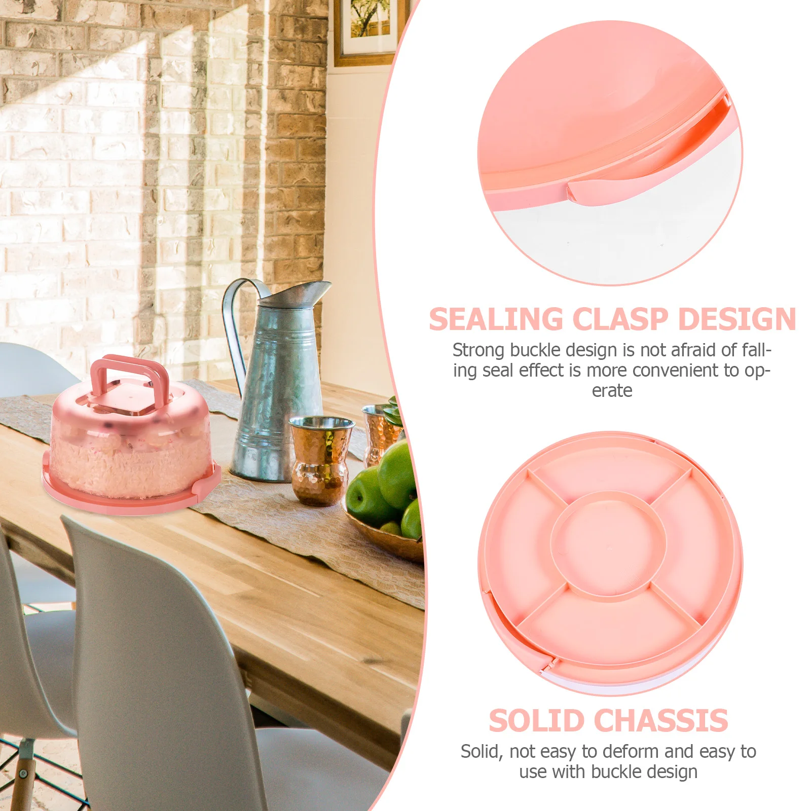 Cake Storage Container PP Material Airtight Double Clamp Cover for Cakes Cupcakes Cookies Fresh Keeping Baking
Cake Storage Container PP Material Airtight Double Clamp Cover for Cakes Cupcakes Cookies Fresh Keeping Baking