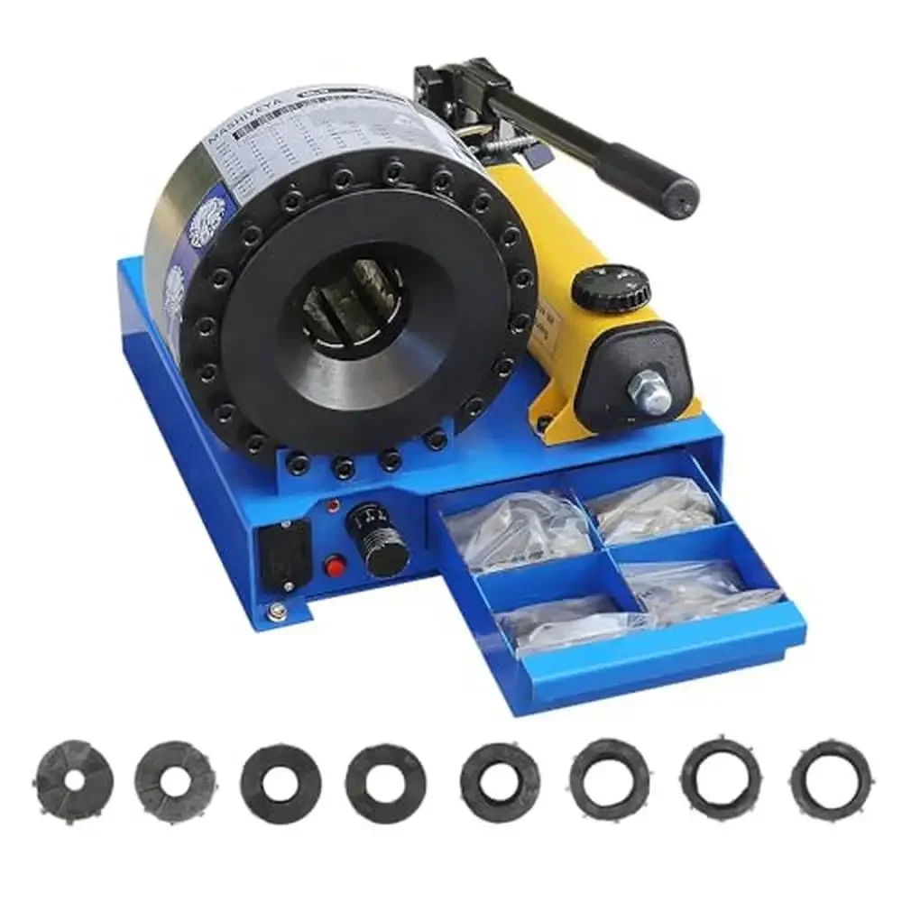 Hydraulic Hose Crimper Tool 8 Sets Dies 1/4"-1" 1&2 Steel Wires Magnetic Installation Strong Pump Oil Pipe Gas Water Cable Auto
Hydraulic Hose Crimper Tool 8 Sets Dies 1/4"-1" 1&2 Steel Wires Magnetic Installation Strong Pump Oil Pipe Gas Water Cable Auto