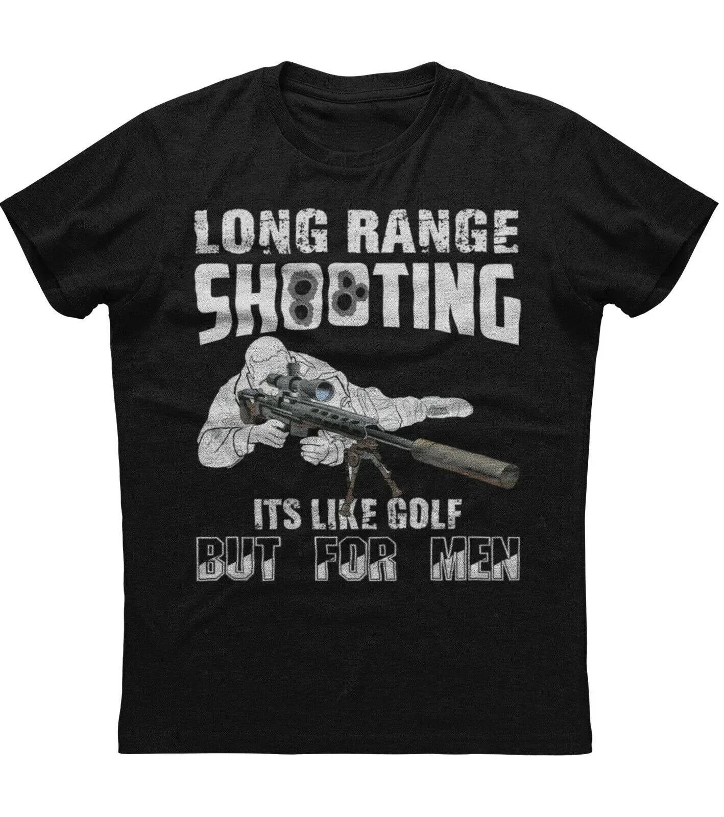 Long Range Shooting It's Like Golf Funny Sniper T-Shirt 100% Cotton O-Neck Summer Short Sleeve Casual Mens T-shirt Size S-3XL
Long Range Shooting It's Like Golf Funny Sniper T-Shirt 100% Cotton O-Neck Summer Short Sleeve Casual Mens T-shirt Size S-3XL