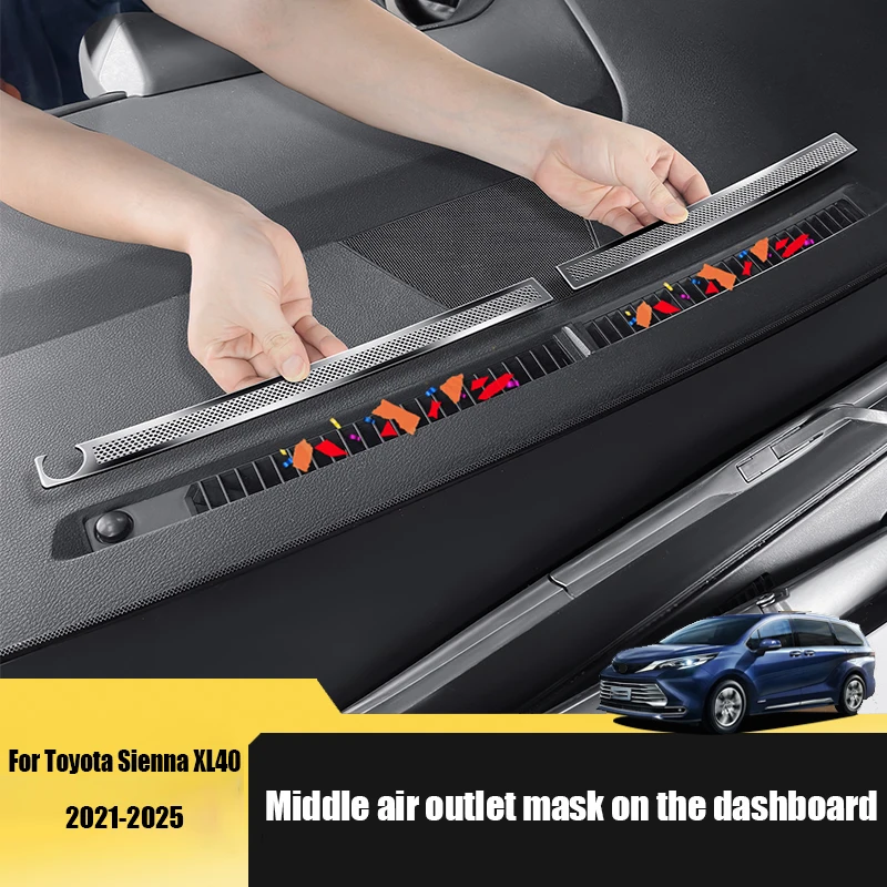 for Toyota Sienna XL40 2021 2023 2024 2025 Stainless steel protective cover for the middle air outlet of the dashboard
for Toyota Sienna XL40 2021 2023 2024 2025 Stainless steel protective cover for the middle air outlet of the dashboard