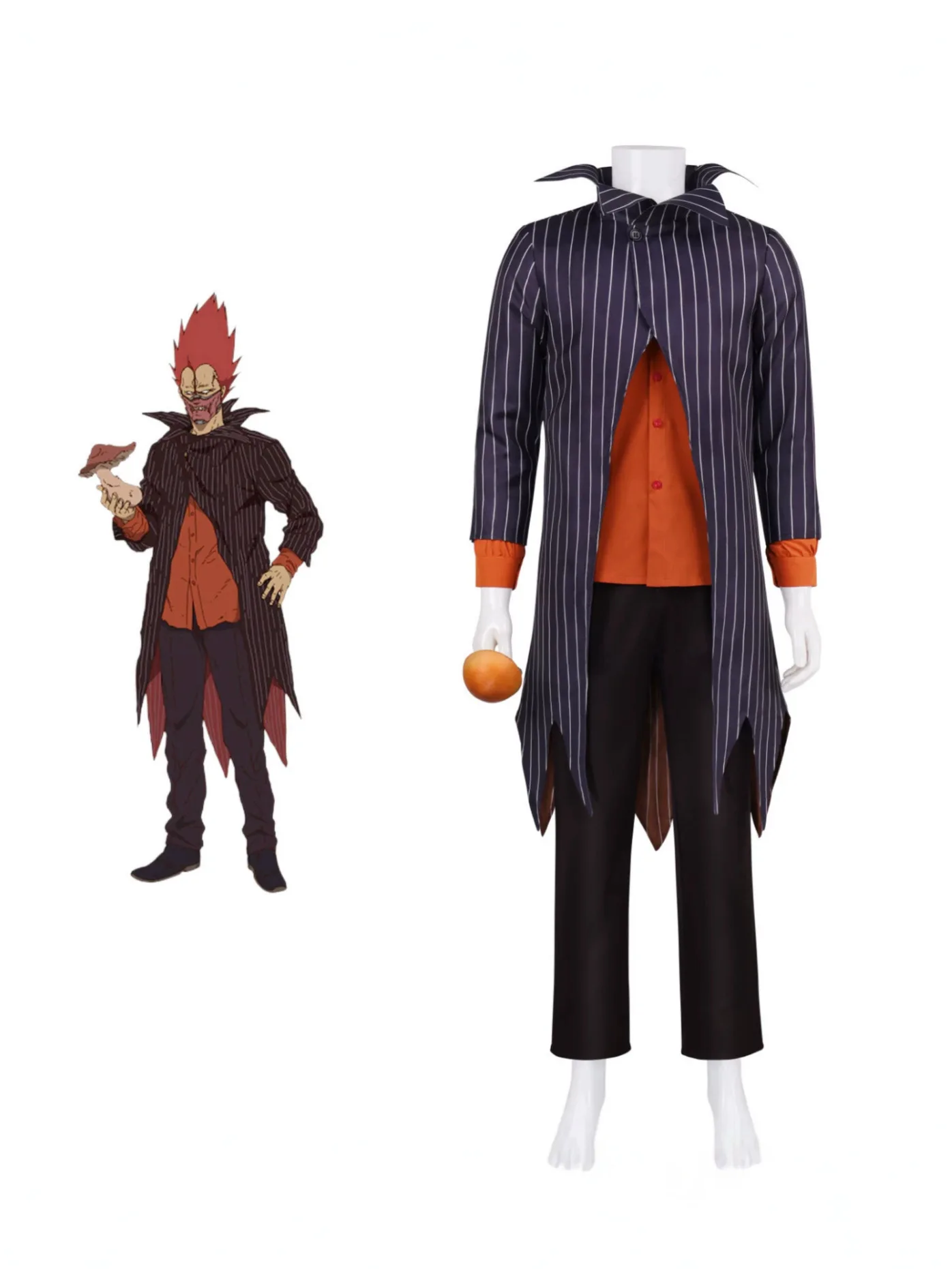 Men's Dorohedoro En Cosplay Costume, Red Striped Suit Set, For Role Playing, Comic Conventions And Halloween Party
Men's Dorohedoro En Cosplay Costume, Red Striped Suit Set, For Role Playing, Comic Conventions And Halloween Party