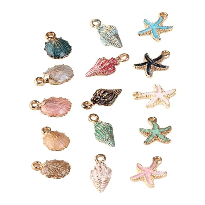 F42F Ocean Inspired Enamel Alloy Charm for Jewelry Making Bracelets Necklace Pendants
F42F Ocean Inspired Enamel Alloy Charm for Jewelry Making Bracelets Necklace Pendants