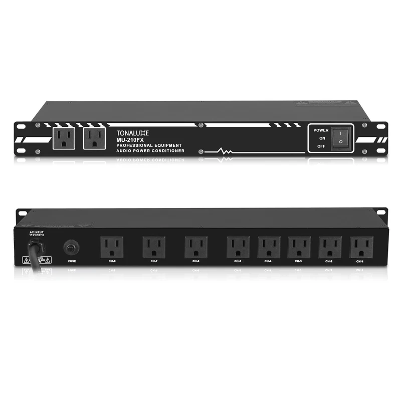 Fuluode 10-Channel Audio Power Sequencer 8×2 Dual-Channel High-Power Equipment Power Controller 10-Outlet Power Distributor
Fuluode 10-Channel Audio Power Sequencer 8×2 Dual-Channel High-Power Equipment Power Controller 10-Outlet Power Distributor