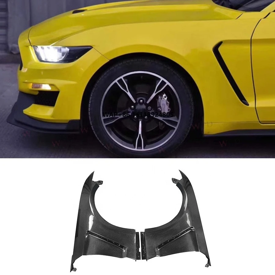 For Mustang 2015-2017/2018+ GT350 Style High Quality Carbon Fiber Front Bumper Side Fender Air Vent Mudguard Trim Car Part
For Mustang 2015-2017/2018+ GT350 Style High Quality Carbon Fiber Front Bumper Side Fender Air Vent Mudguard Trim Car Part