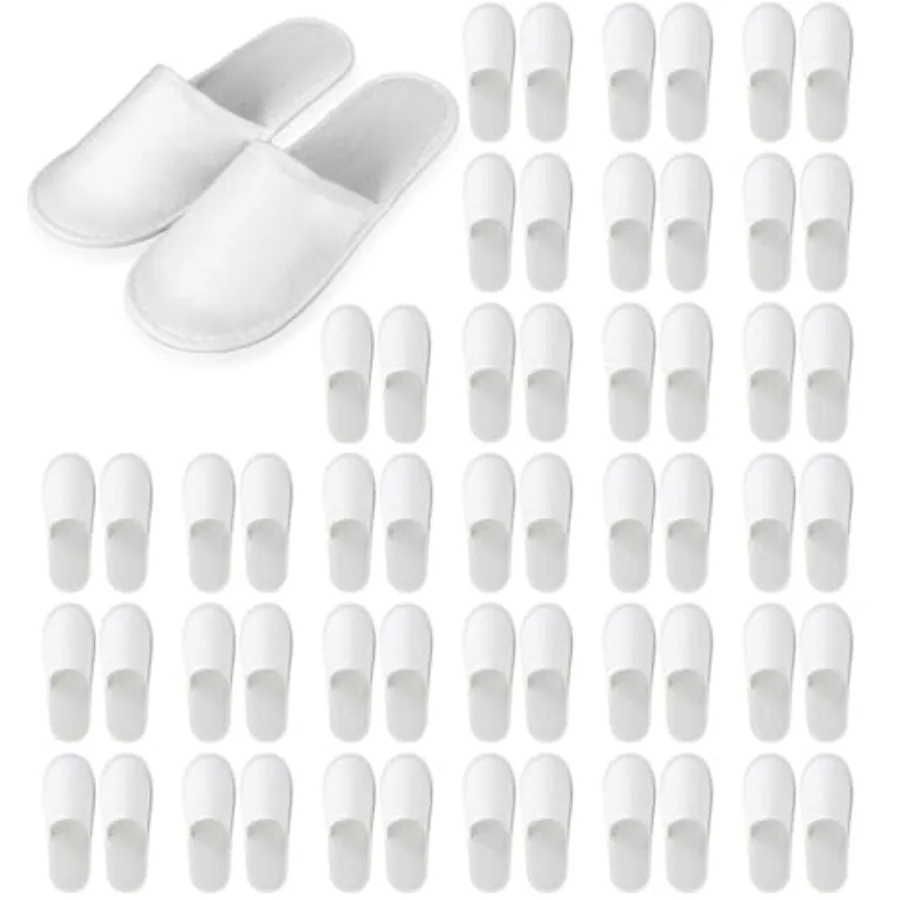 30 Pairs 10.5 Inch Disposable Slipper for Guests, White Spa Slippers Bulk House Slippers Non Slip Closed Toe Travel Footwear fo
30 Pairs 10.5 Inch Disposable Slipper for Guests, White Spa Slippers Bulk House Slippers Non Slip Closed Toe Travel Footwear fo