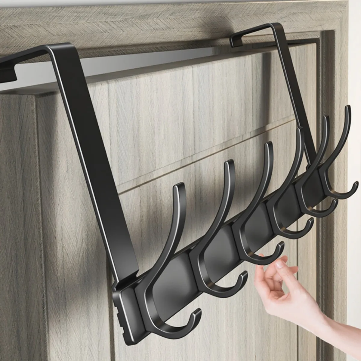 1pcs 18cm High Over Door Hanger With Hooks, Easy to Install, No Drilling Required, Hanging Metal Over Door Hanger for Hats, Keys
1pcs 18cm High Over Door Hanger With Hooks, Easy to Install, No Drilling Required, Hanging Metal Over Door Hanger for Hats, Keys