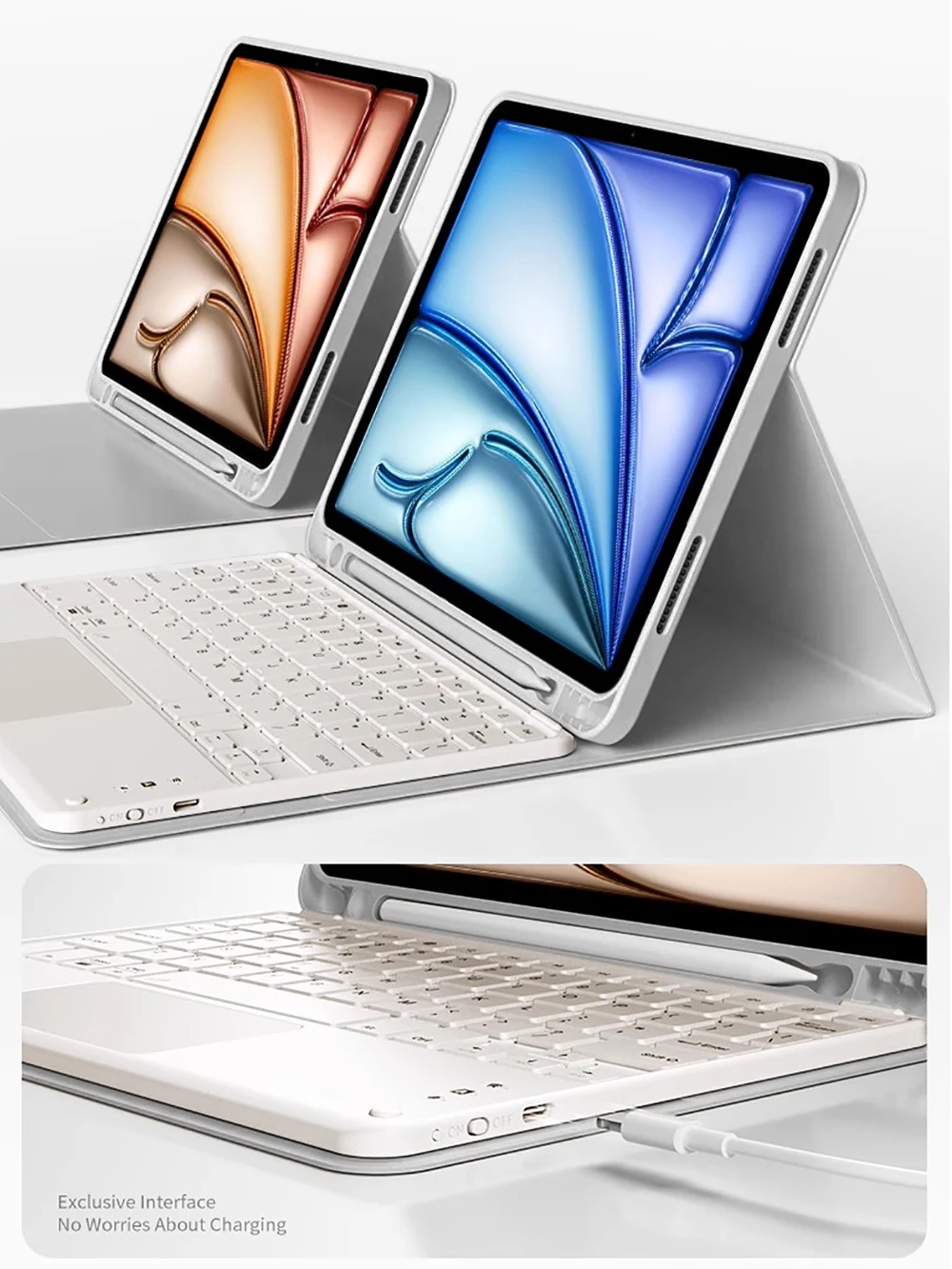 Беспроводная клавиатура Magic Cover для планшетов iPad Air 11 дюймов (M4) 2026, чехол-клавиатура Bluetooth, Funda
Беспроводная клавиатура Magic Cover для планшетов iPad Air 11 дюймов (M4) 2026, чехол-клавиатура Bluetooth, Funda