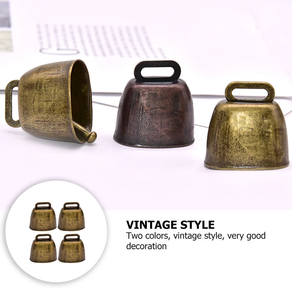 4Pcs Cow Bell Iron Anti-Loss Noise Maker for Farm Pets Cattle Bell Decoration Rustic Loud Bells Cow Bells Noise Makers
4Pcs Cow Bell Iron Anti-Loss Noise Maker for Farm Pets Cattle Bell Decoration Rustic Loud Bells Cow Bells Noise Makers