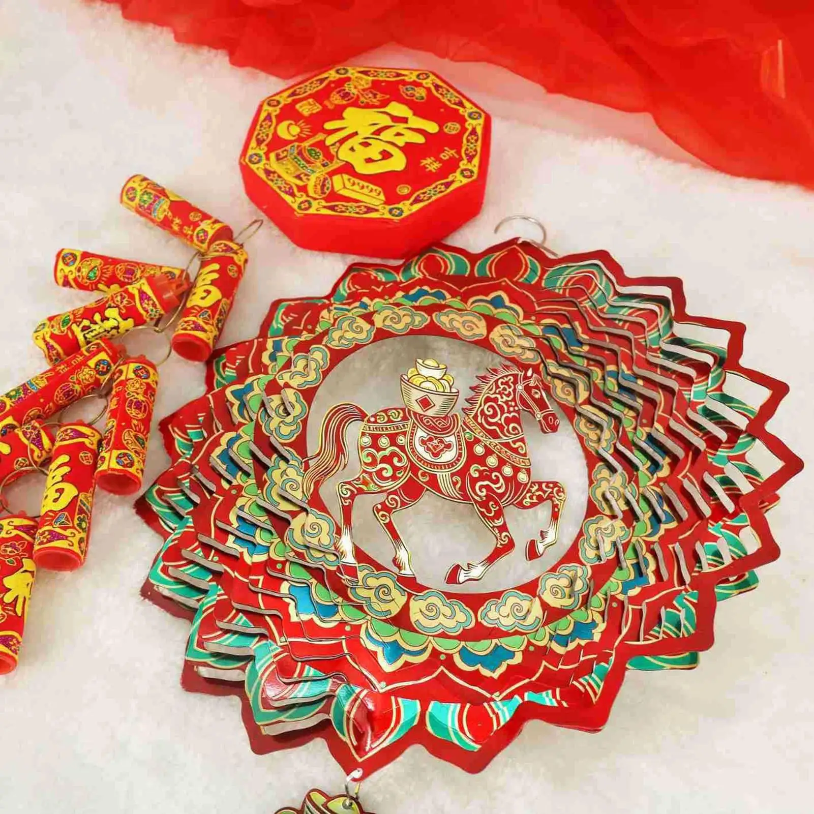 Wind Spinners Outdoor 11.57 Inch Stainless Steel Chinese New Year Decor 2026 Horse Year Hangable Pendant For Patio Lawn Yard
Wind Spinners Outdoor 11.57 Inch Stainless Steel Chinese New Year Decor 2026 Horse Year Hangable Pendant For Patio Lawn Yard