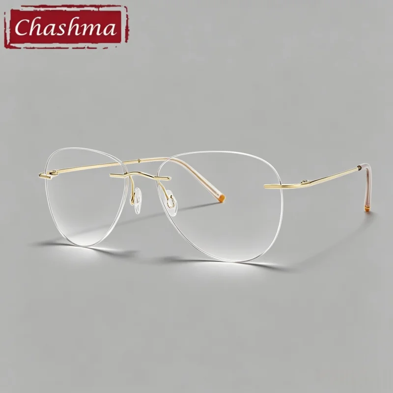 Chashma Prescription Glasses Optical Classic Design 2 G Ultra Light Titanium Gafas Rimless Eyeglasses Frames for Recipe Lenses
Chashma Prescription Glasses Optical Classic Design 2 G Ultra Light Titanium Gafas Rimless Eyeglasses Frames for Recipe Lenses