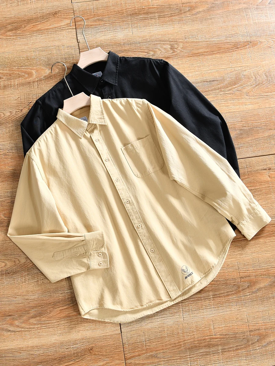 Men's Spring Breathable Long Sleeve Cotton Shirt Thin Style Japanese Retro Full Cotton Comfortable Loose Fit Youth Trend
Men's Spring Breathable Long Sleeve Cotton Shirt Thin Style Japanese Retro Full Cotton Comfortable Loose Fit Youth Trend