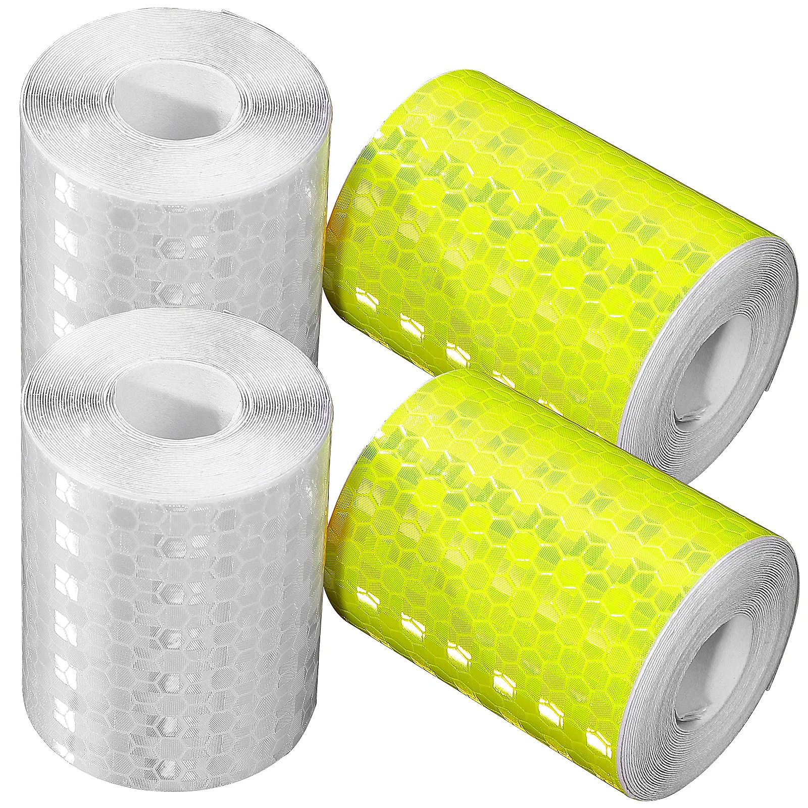 4 Rolls Yellow White Reflective Tape Stickers Strong Adhesion Waterproof Vehicles Safety Warning Road Marking Construction Site
4 Rolls Yellow White Reflective Tape Stickers Strong Adhesion Waterproof Vehicles Safety Warning Road Marking Construction Site