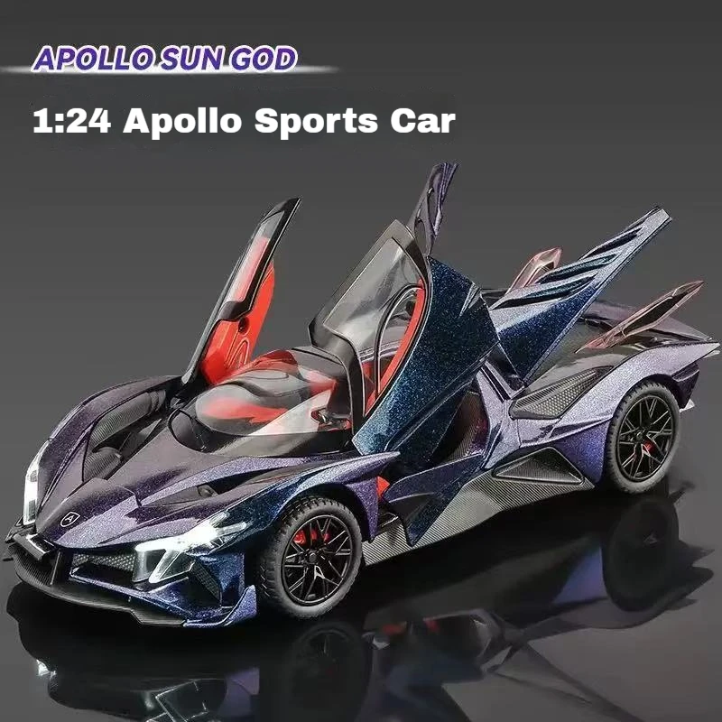 1:24 Apollo EVO миниатюрная модель спортивного автомобиля, игрушки из сплава, литой под давлением звук, свет, двери, открытые, откатные, суперкар, игрушки, подарки для детей
1:24 Apollo EVO миниатюрная модель спортивного автомобиля, игрушки из сплава, литой под давлением звук, свет, двери, открытые, откатные, суперкар, игрушки, подарки для детей