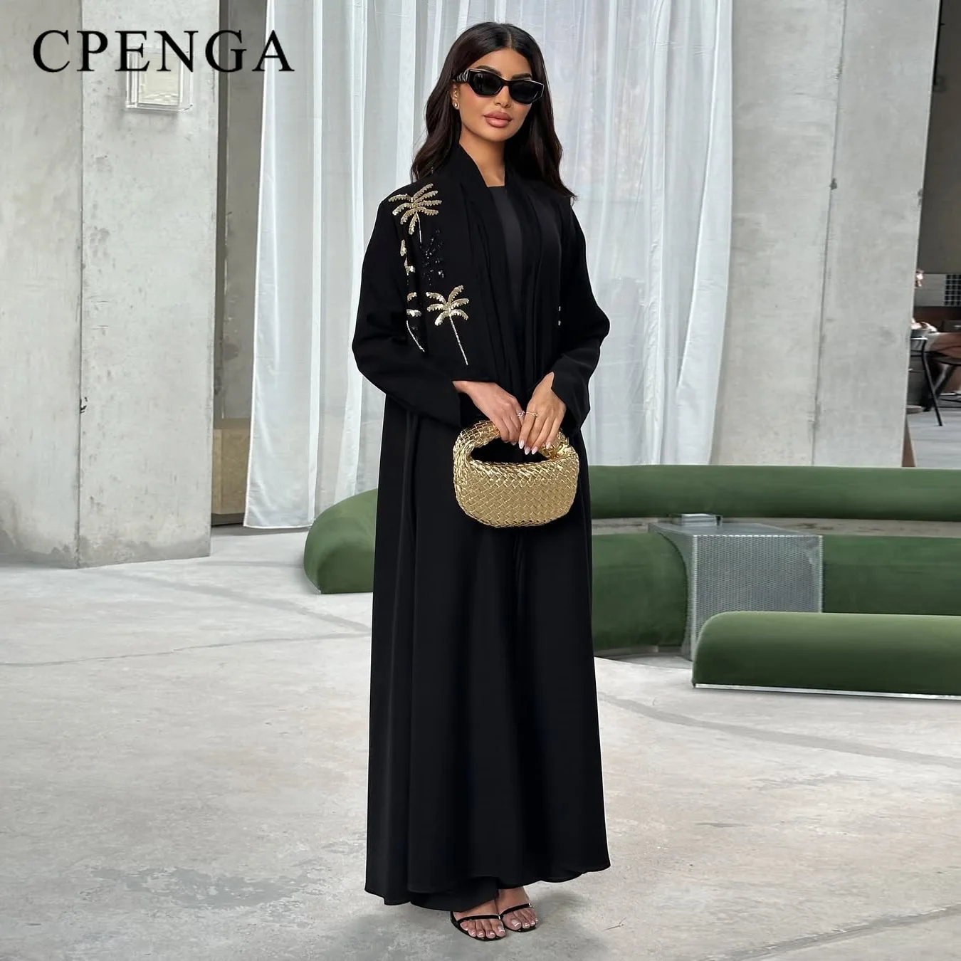 Luxury Arabic Embroidered Muslim Modest Cardigan for Women Elegant Dubai Black Abaya Dress New Islamic Marocain Caftan Robe
Luxury Arabic Embroidered Muslim Modest Cardigan for Women Elegant Dubai Black Abaya Dress New Islamic Marocain Caftan Robe