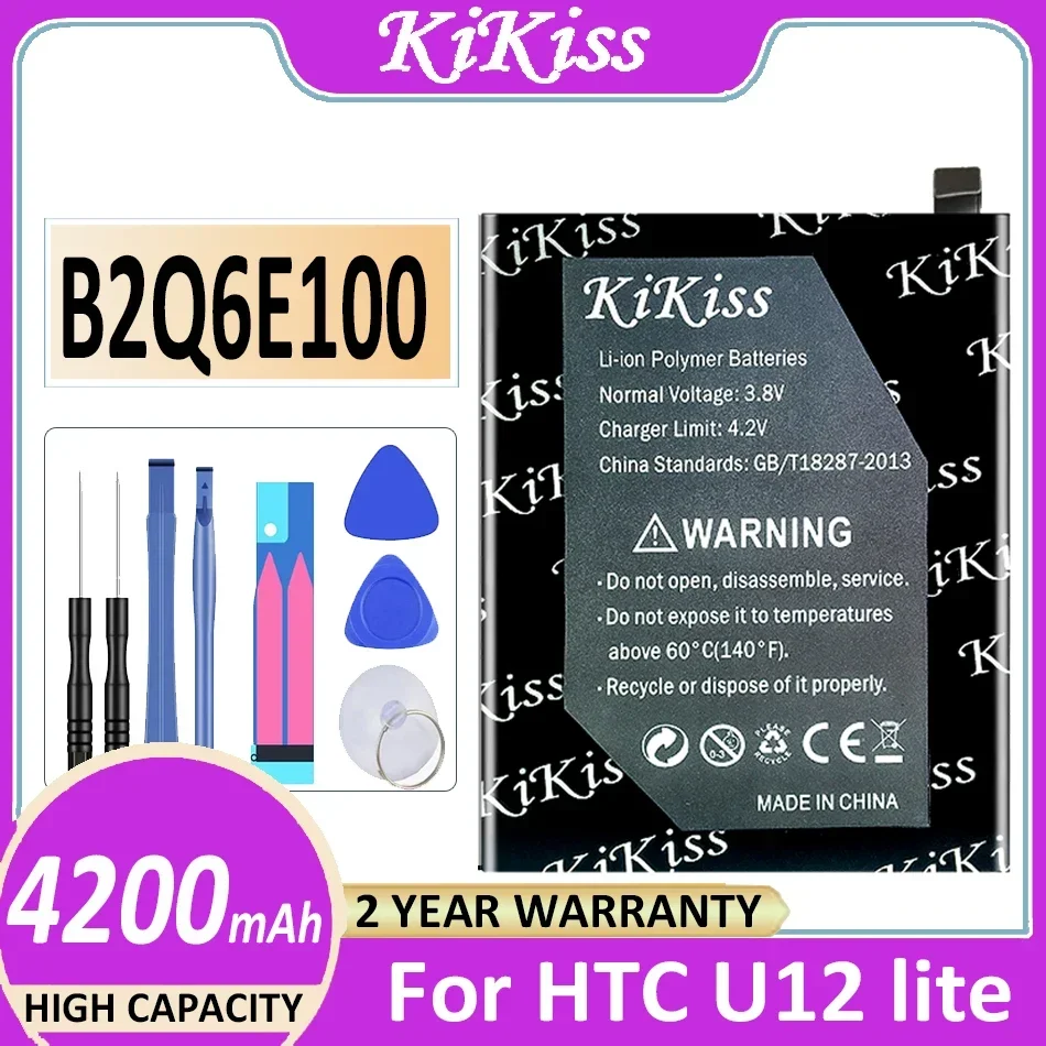 KiKiss 4200mAh B2Q6E100 Replacement Smart Phone Battery for HTC U12lite/U12 Lite Accumulator + Tools Powerful Battery
KiKiss 4200mAh B2Q6E100 Replacement Smart Phone Battery for HTC U12lite/U12 Lite Accumulator + Tools Powerful Battery