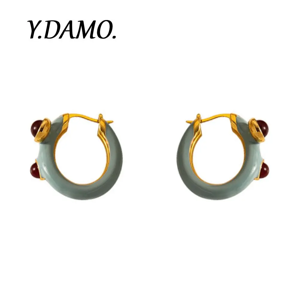 Damo French Round Earrings Blue Oil Drip Elegant Earrings For Women Tarnish Free Jewelry Waterproof Romentic Designer Earrings
Damo French Round Earrings Blue Oil Drip Elegant Earrings For Women Tarnish Free Jewelry Waterproof Romentic Designer Earrings