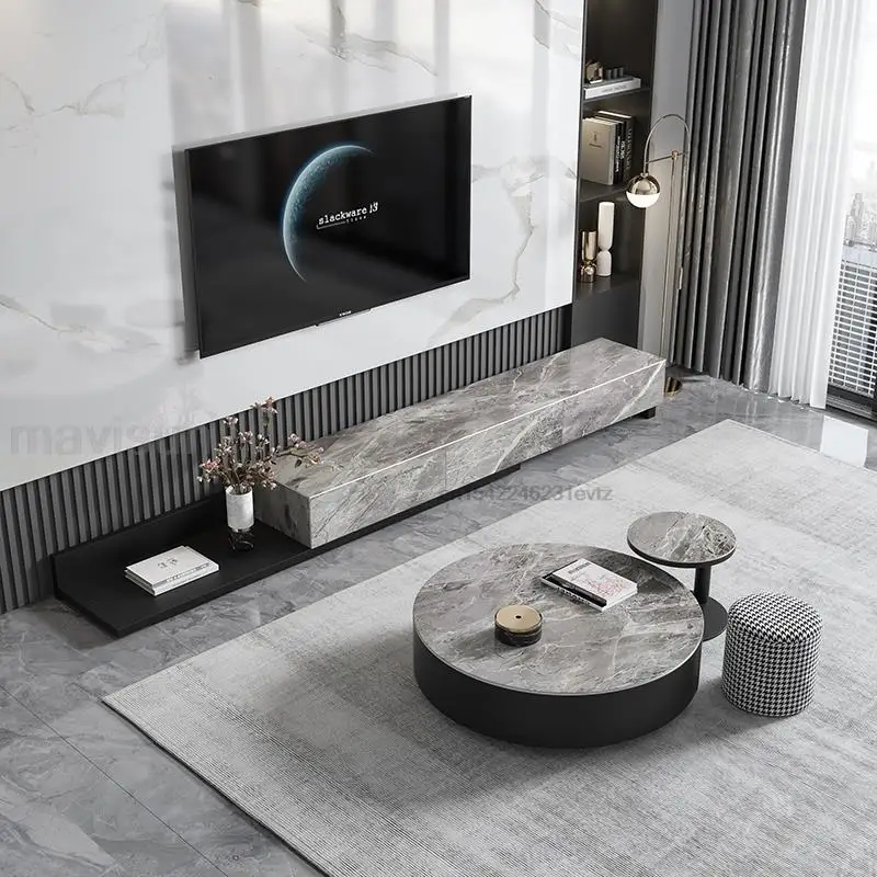 Italian High-grade Gray Round Tea Table Rock Board Retractable Tv Cabinet Combination Living Room Storage Chest Of Drawers
Italian High-grade Gray Round Tea Table Rock Board Retractable Tv Cabinet Combination Living Room Storage Chest Of Drawers
