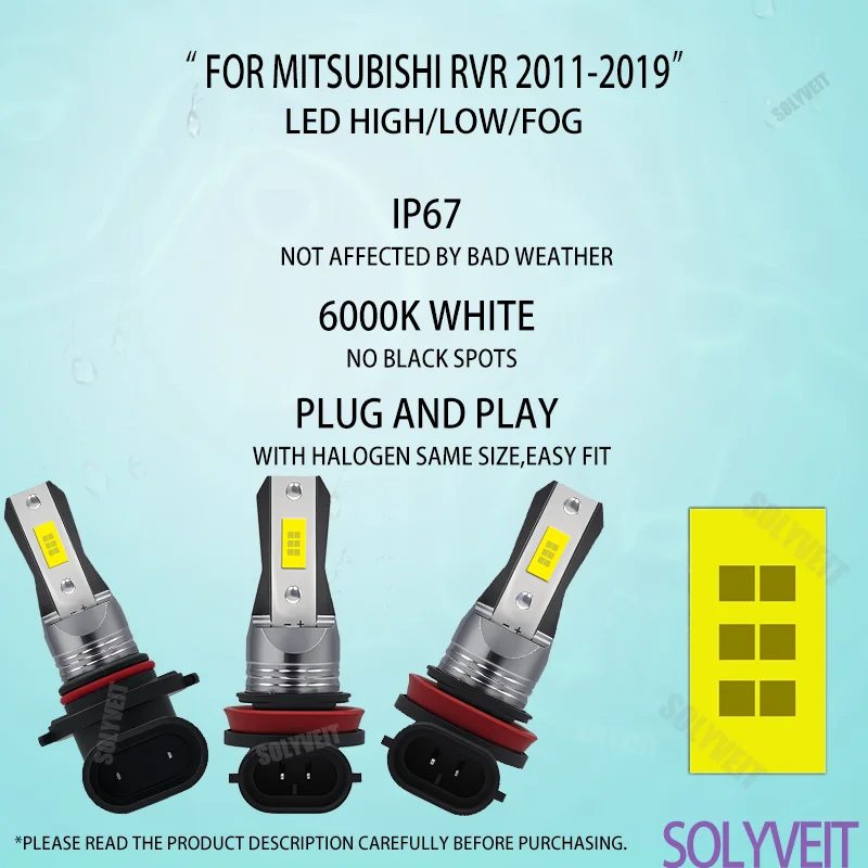 Not Just White, Correct White: 6000K for Optimal Driver Vision LEDs For Mitsubishi RVR 2011 2012 2013 2014 2015 2016 2017-2019
Not Just White, Correct White: 6000K for Optimal Driver Vision LEDs For Mitsubishi RVR 2011 2012 2013 2014 2015 2016 2017-2019