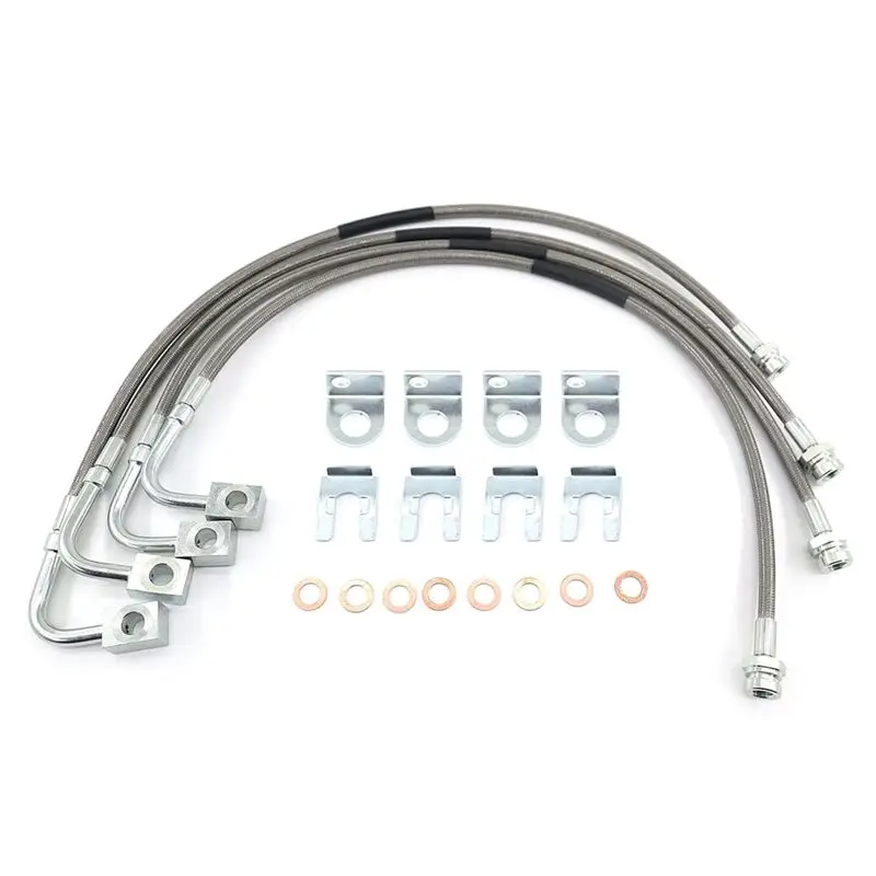 A48P-Front & Rear SS Braided Brake Lines For Jeep JK Wrangler 4Inch-6Inch Lift 89716 2007-2018
A48P-Front & Rear SS Braided Brake Lines For Jeep JK Wrangler 4Inch-6Inch Lift 89716 2007-2018