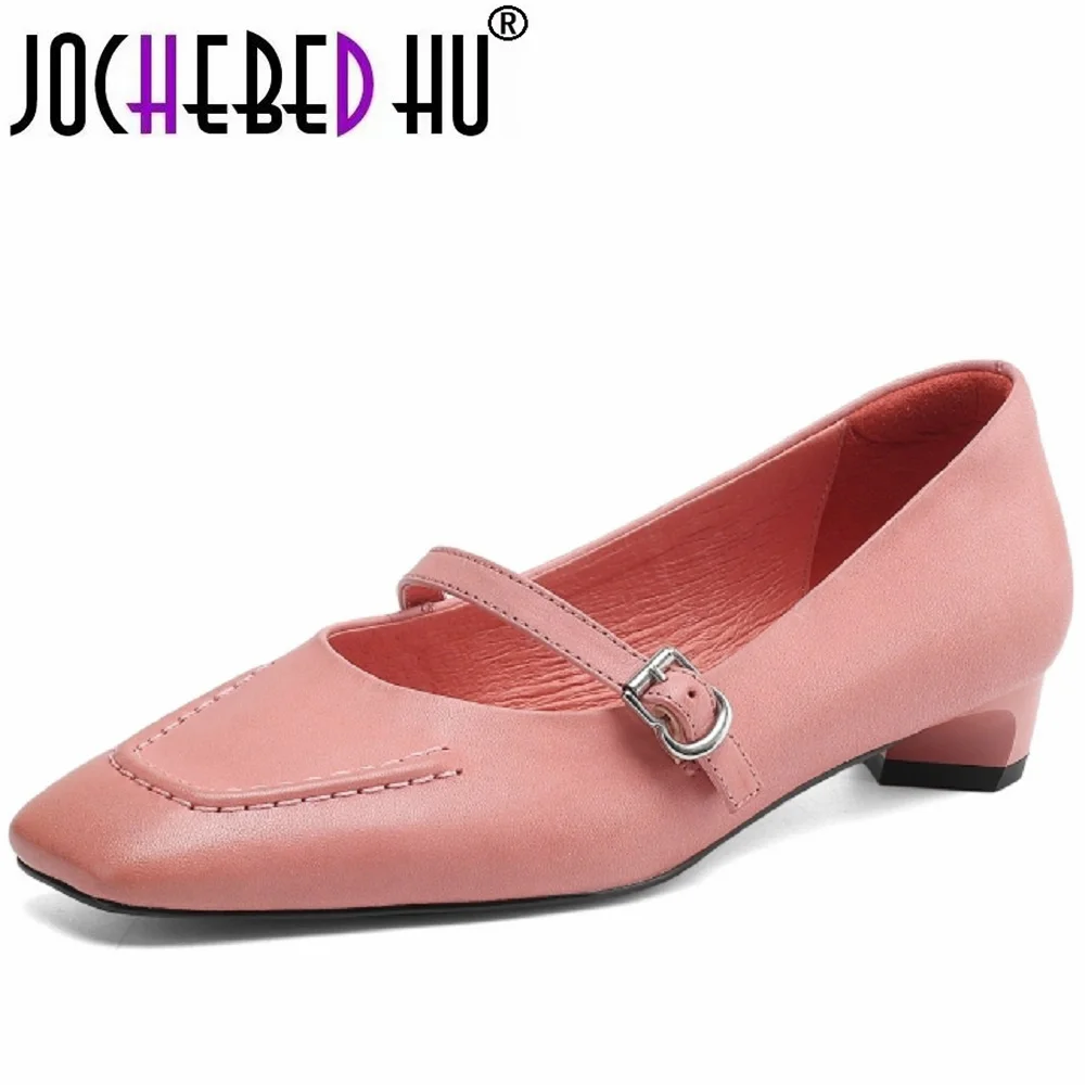 【JOCHEBED HU】women Handmade Brand Genuine leather Mid heel square toe slip-on Mary Jane Mid Hell elegant ladies shoes 34-41
【JOCHEBED HU】women Handmade Brand Genuine leather Mid heel square toe slip-on Mary Jane Mid Hell elegant ladies shoes 34-41