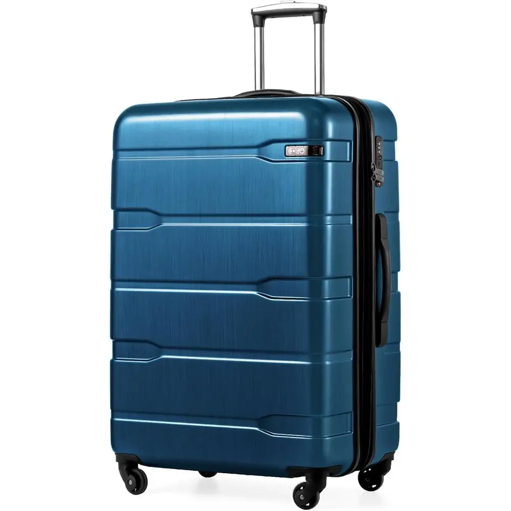Expandable Checked Large PC+ABS Suitcase with TSA Lock, Lightweight 28 Rolling Carry-On Spinner in Caribbean Blue
Expandable Checked Large PC+ABS Suitcase with TSA Lock, Lightweight 28 Rolling Carry-On Spinner in Caribbean Blue